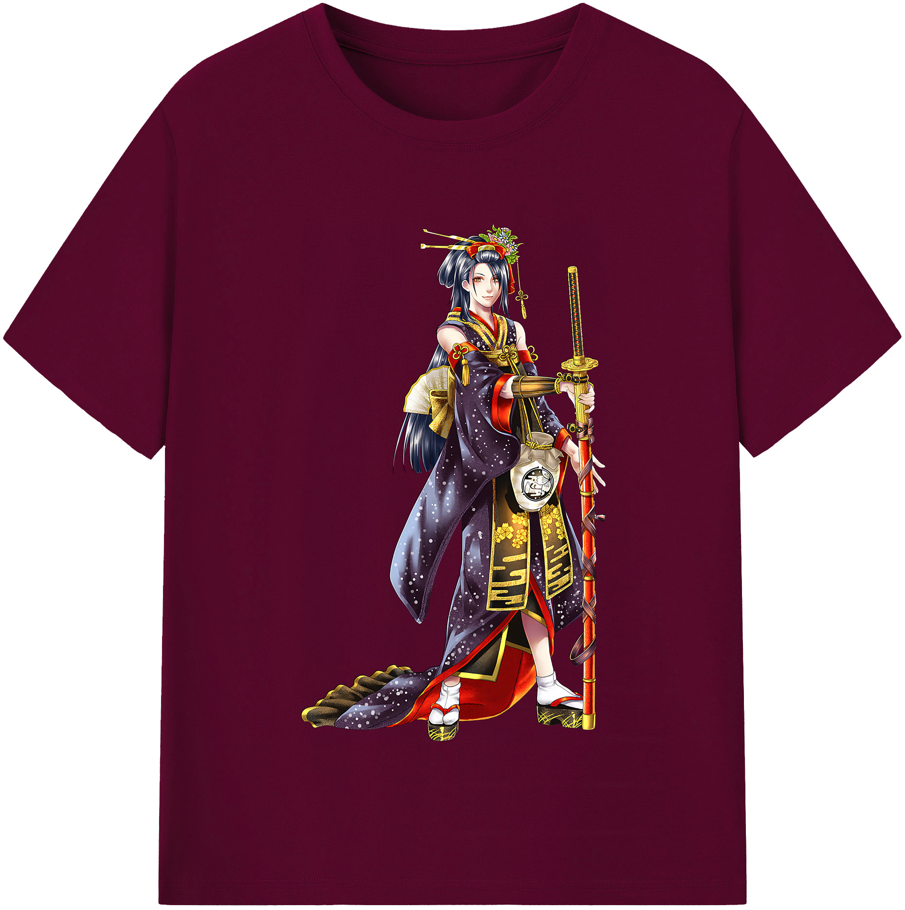 （画像用） 刀剣乱舞 Touken Ranbu レディースカジュアルプリントTシャツ（綿100％）